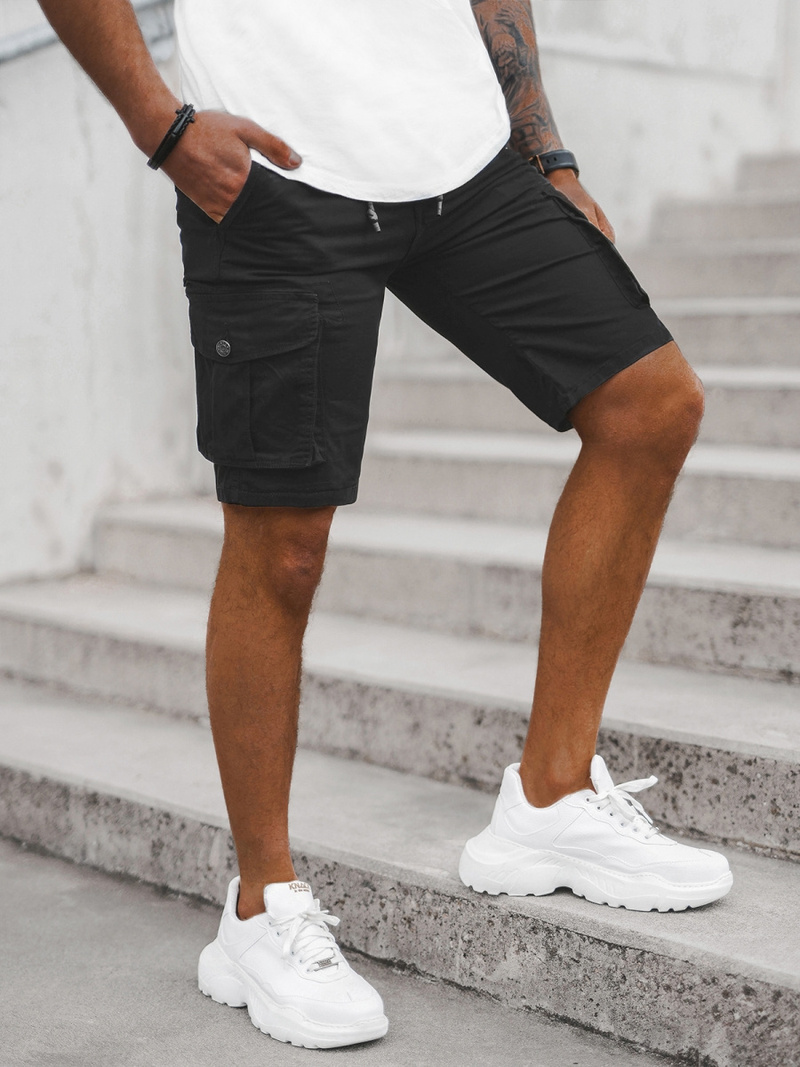 Шорти джинові чоловічі Чорнi OZONEE T/BB70010/1