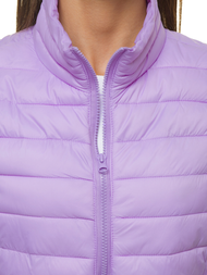 Kamizelka damska pikowana jasnofioletowa OZONEE JS/M23038/37