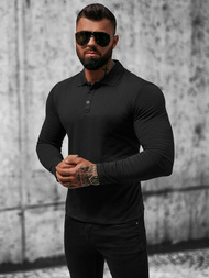 Longsleeve męski czarny OZONEE O/B263