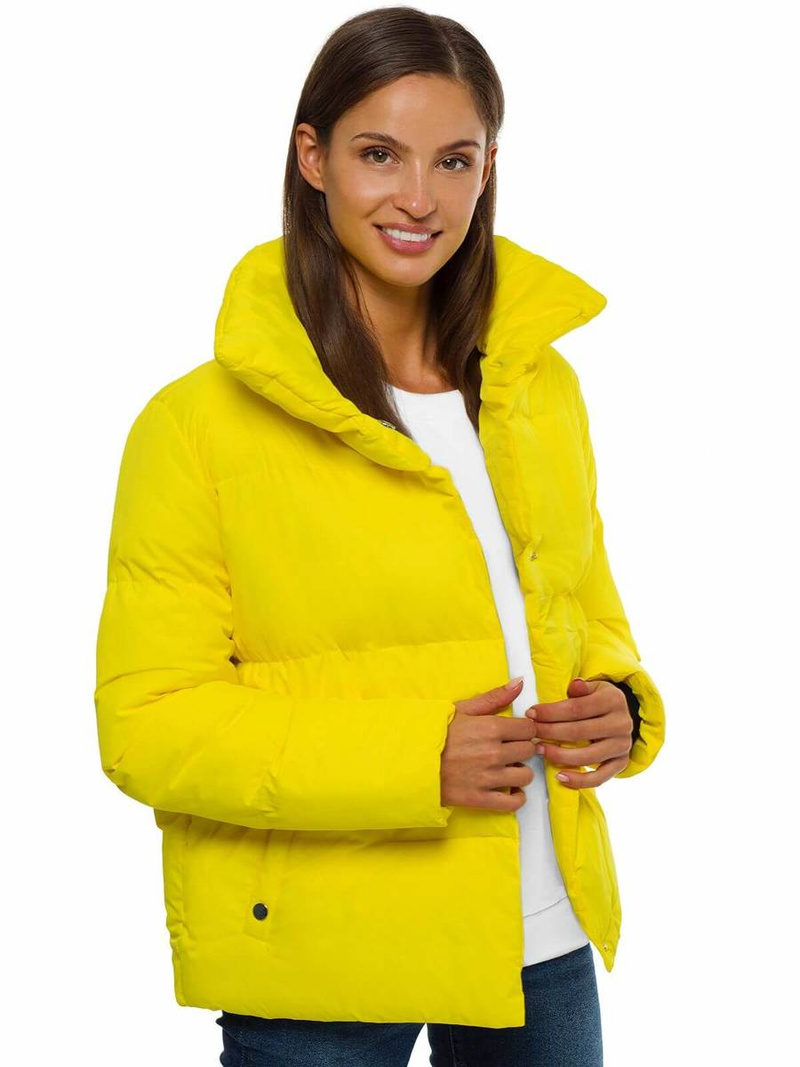 Kurtka zimowa damska żółta OZONEE JS/M23062/3
