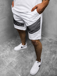 Spodenki męskie białe OZONEE JS/KS2503Z