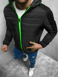 Kurtka przejściowa męska czarna OZONEE JS/M10002