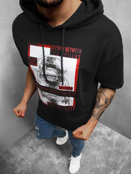 Bluza z kapturem męska czarna OZONEE B/20402010Z