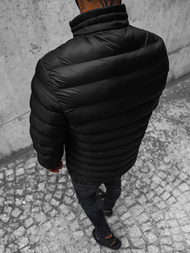 Kurtka zimowa męska pikowana czarna OZONEE O/515Z