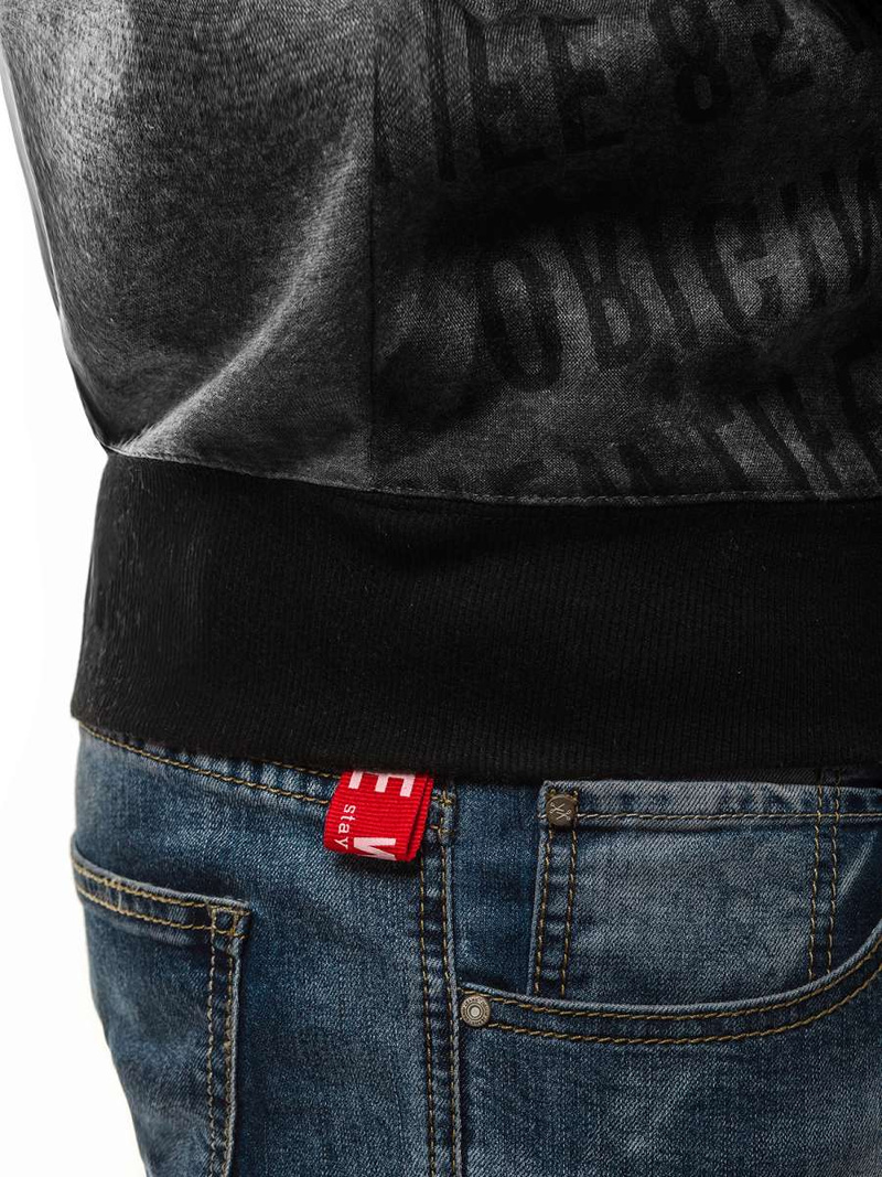 Толстовка чоловіча Темно-сіра OZONEE JS/DD236