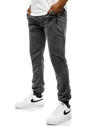 Spodnie dresowe męskie ciemno-szare js/xw003s