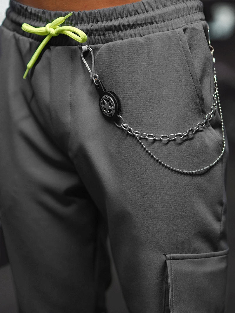 Чоловічі штани джоггери чинос графіт OZONEE O/CP149Z