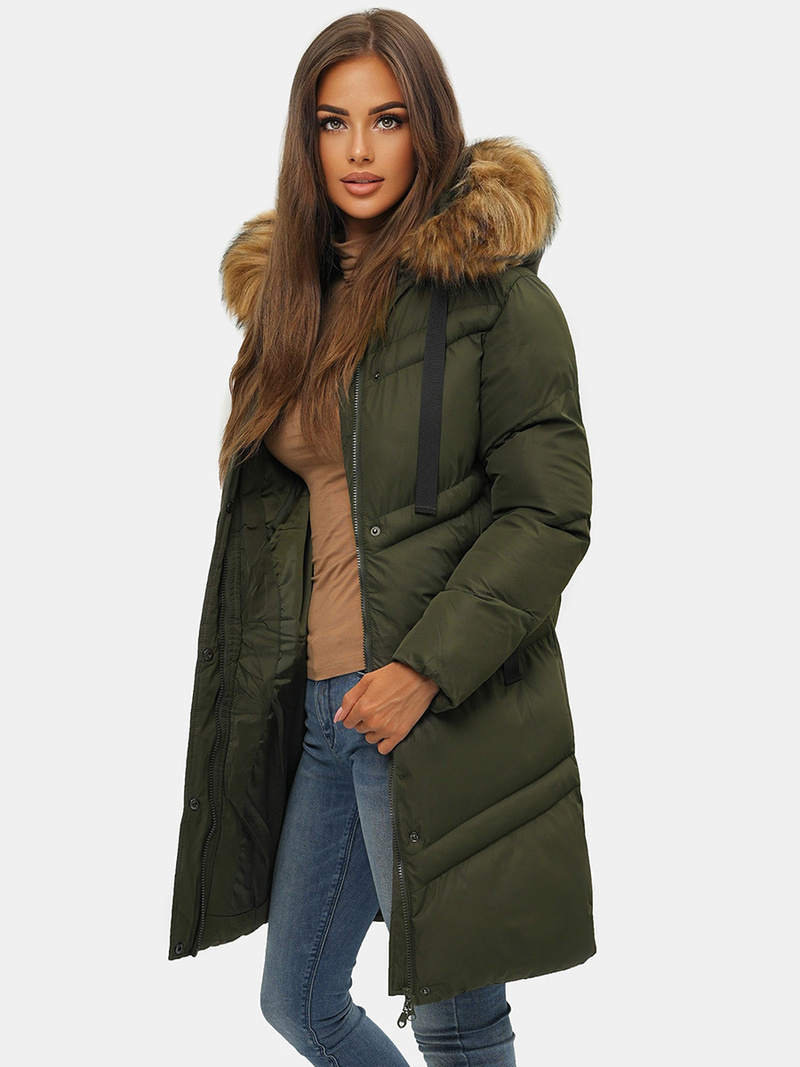 Куртка жіноча Темно-Зелена OZONEE JS/M731/136