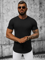 T-shirt męski czarny OZONEE B/181227Z