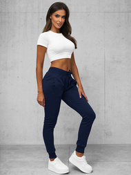 Spodnie dresowe damskie granatowe OZONEE JS/CK01Z