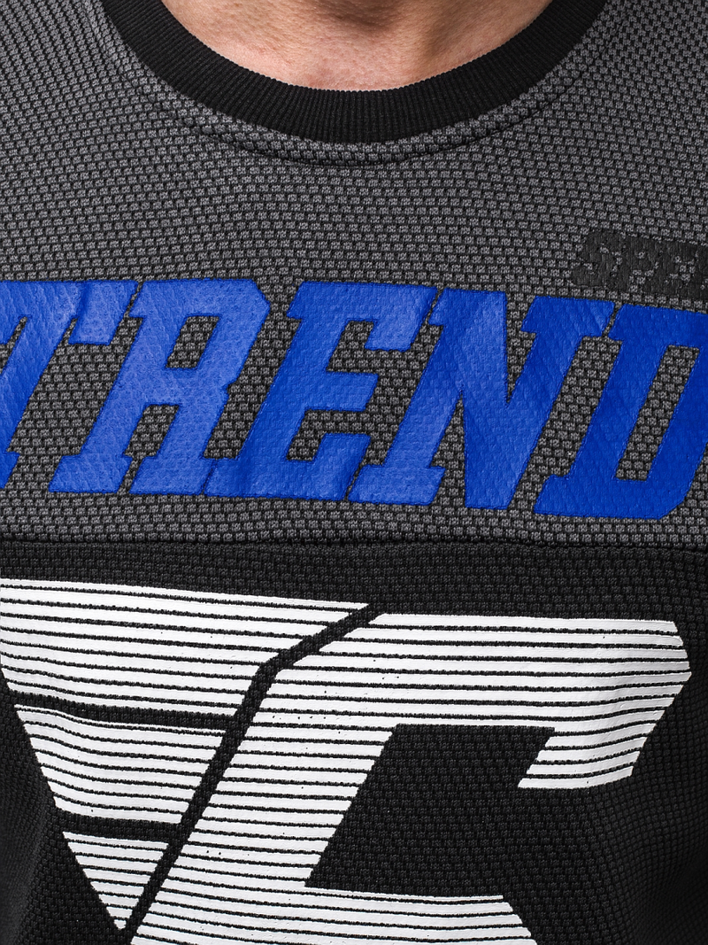 Bluza męska czarna OZONEE JS/DD752Z