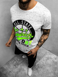 T-Shirt męski szary OZONEE JS/KS2043Z