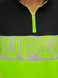 Bluza damska czarno-zielona OZONEE JS/B26019Z