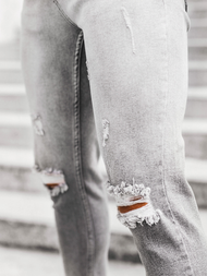 Spodnie jeansowe męskie szare OZONEE DP/587