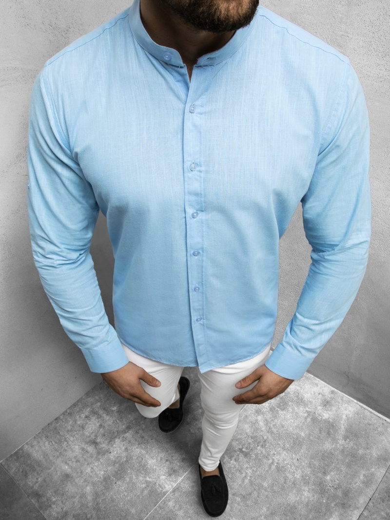 Cорочка чоловіча Яскраво-Синя OZONEE O/3013Z