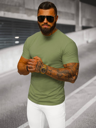 T-shirt męski slim fit khaki OZONEE NB/MT3001