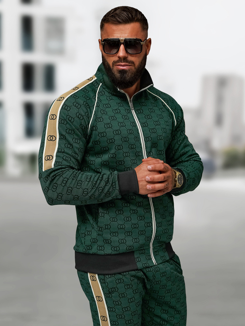 Спортивний костюм чоловічій Зелений OZONEE O/FF5110AB