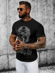 T-shirt męski slim fit czarny OZONEE NB/MT3025