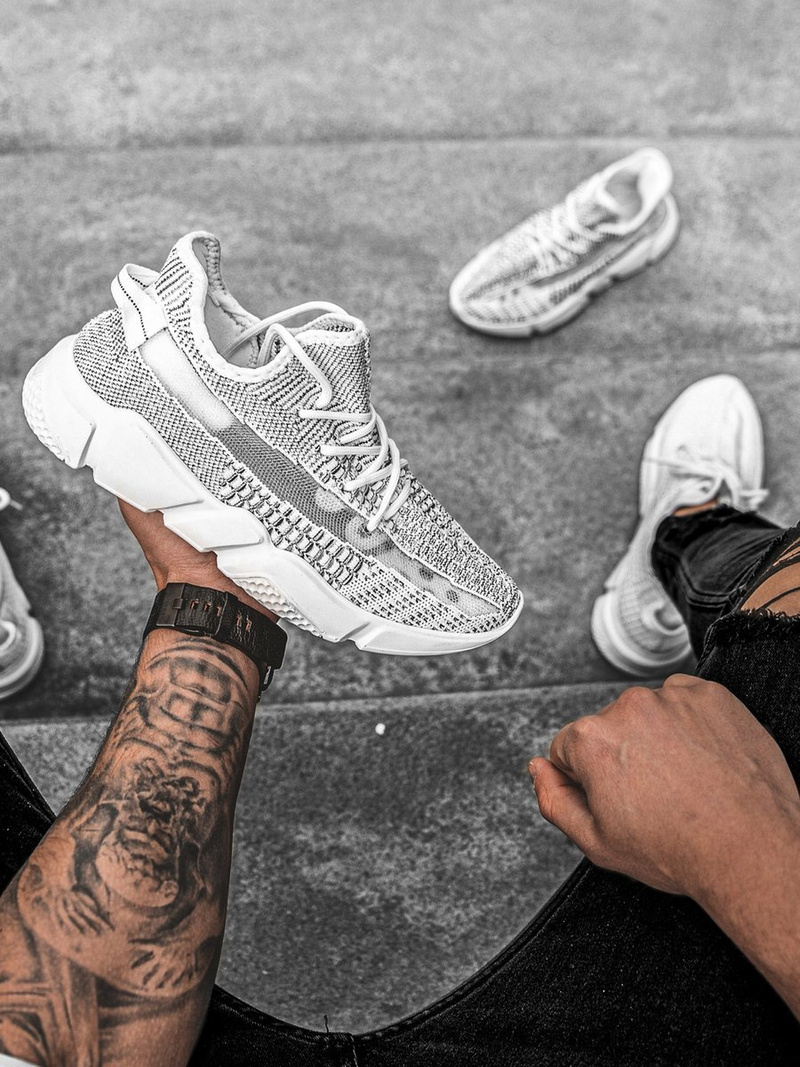 Снікерси Бiло-Чорна OZONEE O/503