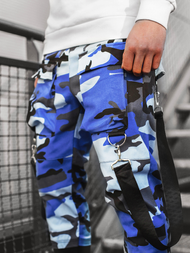 Штани чоловічі джоггери Синьo-чорні OZONEE G/11133