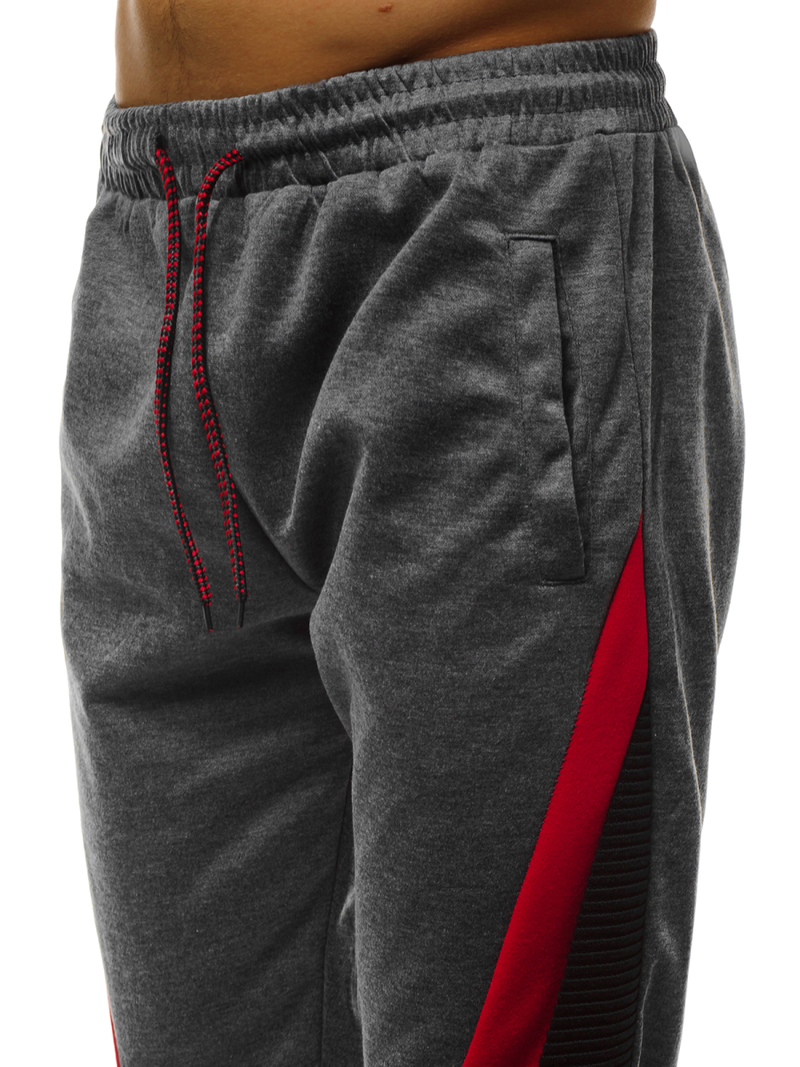 Spodnie dresowe męskie grafitowe OZONEE JS/JZ11018