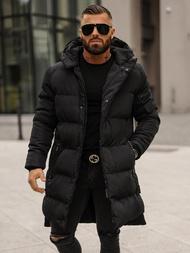 Kurtka zimowa męska pikowana czarna OZONEE O/M799Z