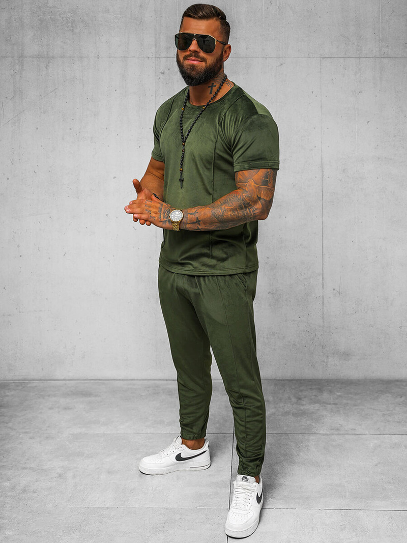 Спортивний костюм чоловічій Хакi OZONEE O/12135Z