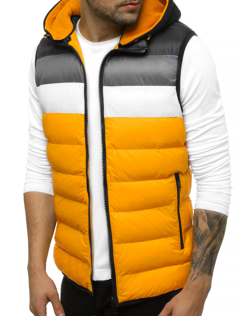 Безрукавка чоловіча Жовта OZONEE N/6502