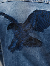 Kurtka męska jeansowa niebieska OZONEE NB/MJ507BZ