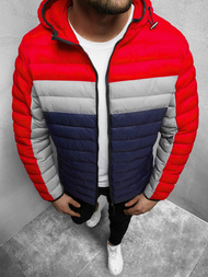 Куртка чоловіча темно-синьо-червоний OZONEE JS/M13015/275