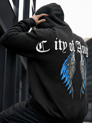 Bluza z kapturem męska czarna OZONEE JS/21B1901/3