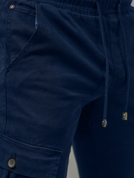 Spodnie męskie joggery ciemno-niebieskie OZONEE NB/MP0165BS