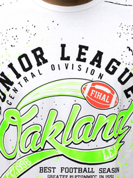 T-Shirt męski biały OZONEE JS/KS1975Z