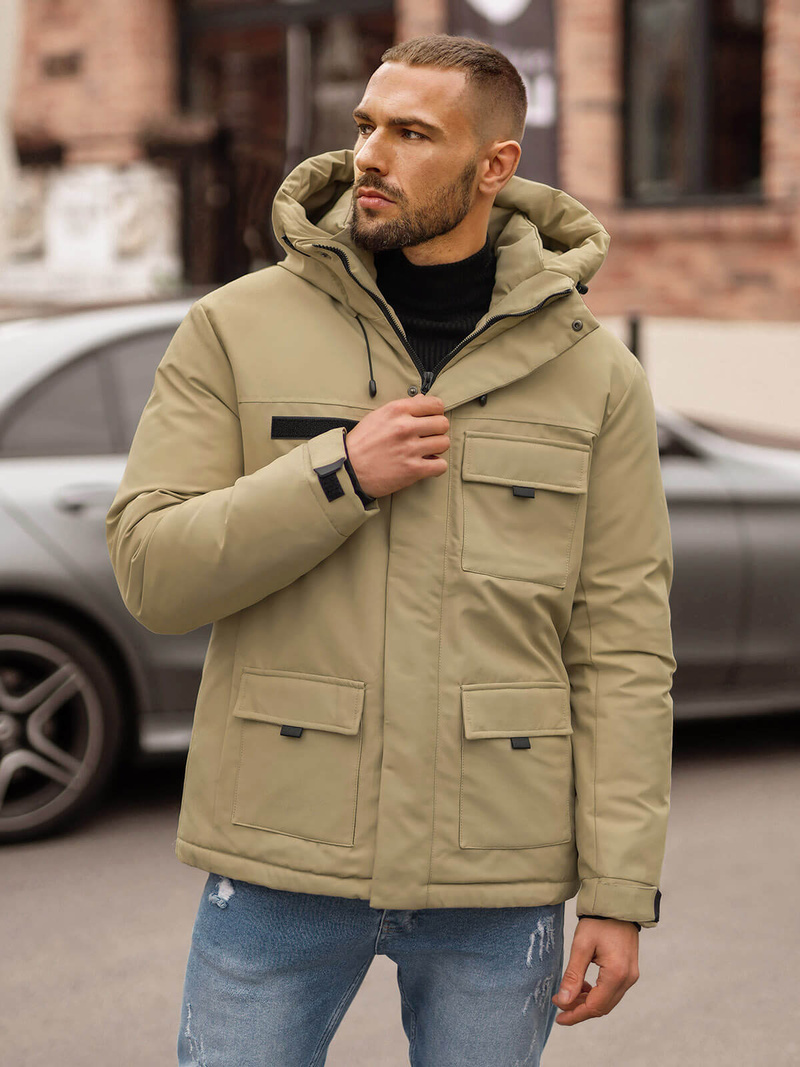 Куртка зимова чоловіча Бежева OZONEE JS/31M5018Z