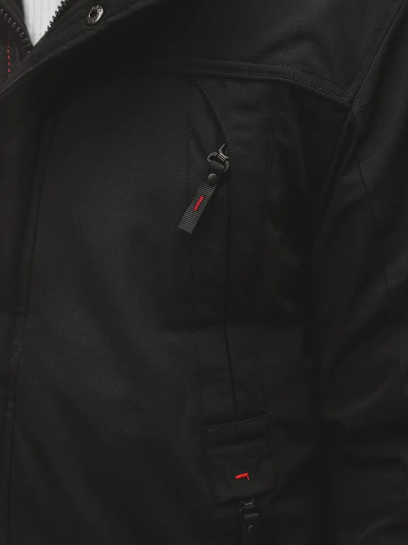 Kurtka zimowa męska czarna OZONEE JS/M717/392