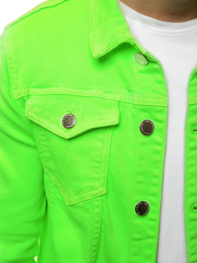 Куртка чоловіча джинсова Зелена OZONEE G/620