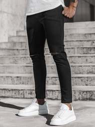 Spodnie męskie jeansowe czarne/2 OZONEE DP/585