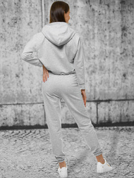 Жіночий спортивний костюм з двох частин Яскраво-Сiрий OZONEE O/12108