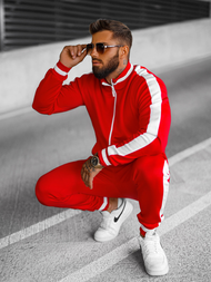 Спортивний костюм чоловічій Червоний OZONEE JS/8C99/18Z