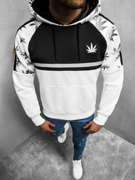 Bluza z kapturem męska biała OZONEE O/HM620