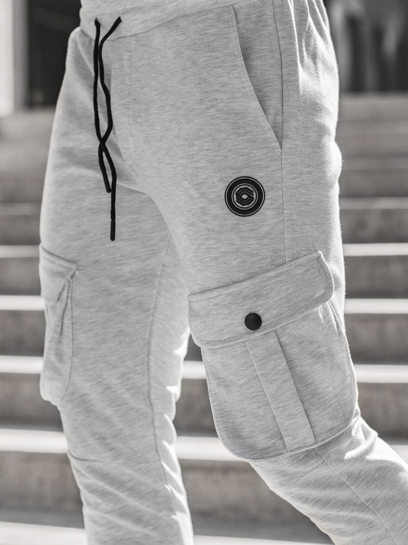 Spodnie dresowe męskie szare OZONEE C/316