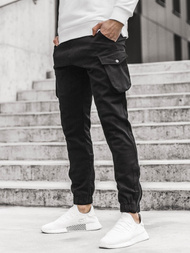 Штани чоловічі джоггери Чорнi OZONEE A/705