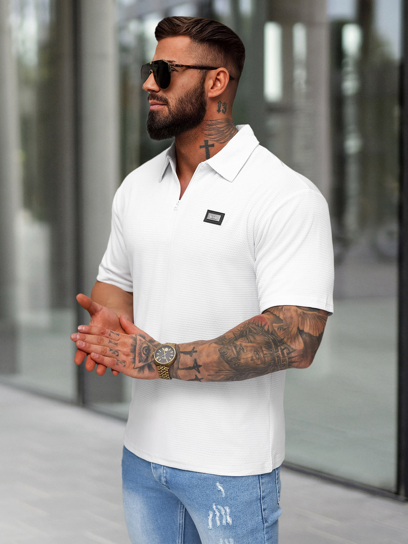 Футболка Поло Чоловіча Бiла OZONEE O/YN2/593