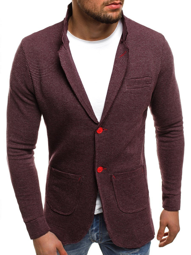 OZONEE mech/2043 marynarka bordowa