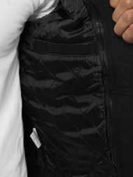 Kurtka skórzana męska czarna OZONEE JB/JP1171Z