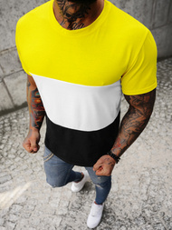 T-shirt męski żółty OZONEE JS/8T90/1