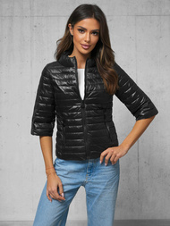 Kurtka damska pikowana czarna OZONEE O/H891Z