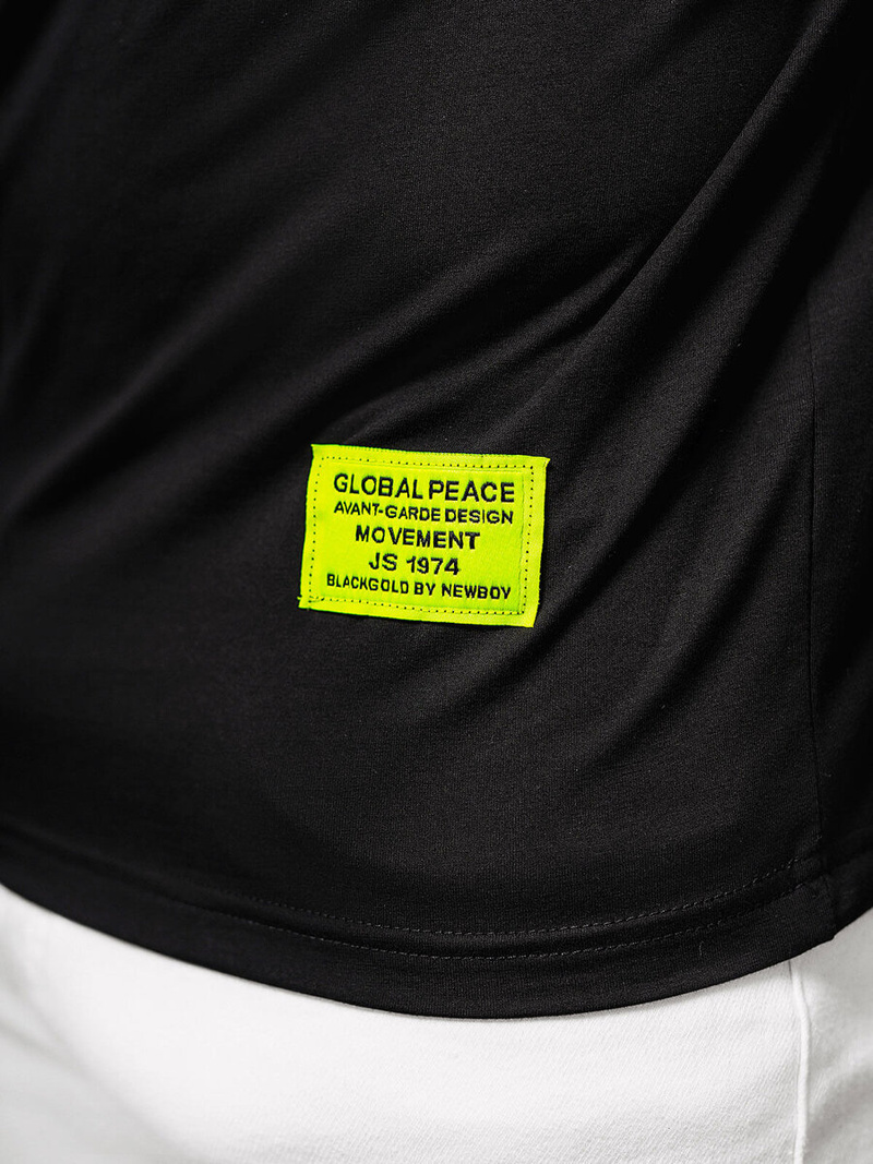 Футболка Чоловіча Чорна OZONEE NB/MT3046Z