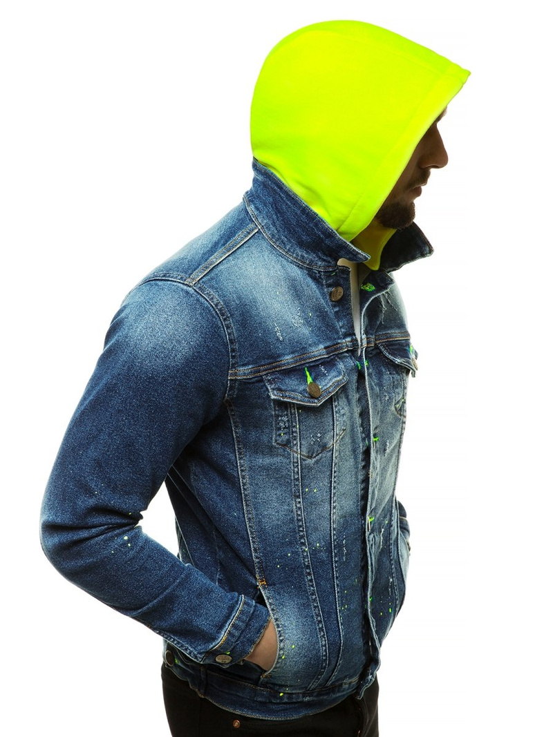 Kurtka męska jeans niebieska OZONEE B/25004