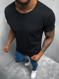 T-Shirt męski czarny OZONEE O/1208Z